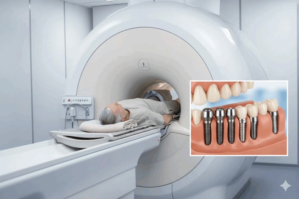 resonancia maganetica compatible con implantes dentales